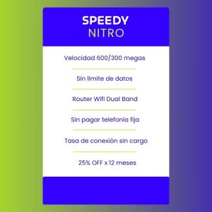 Plan Nitro Speedy Colonia